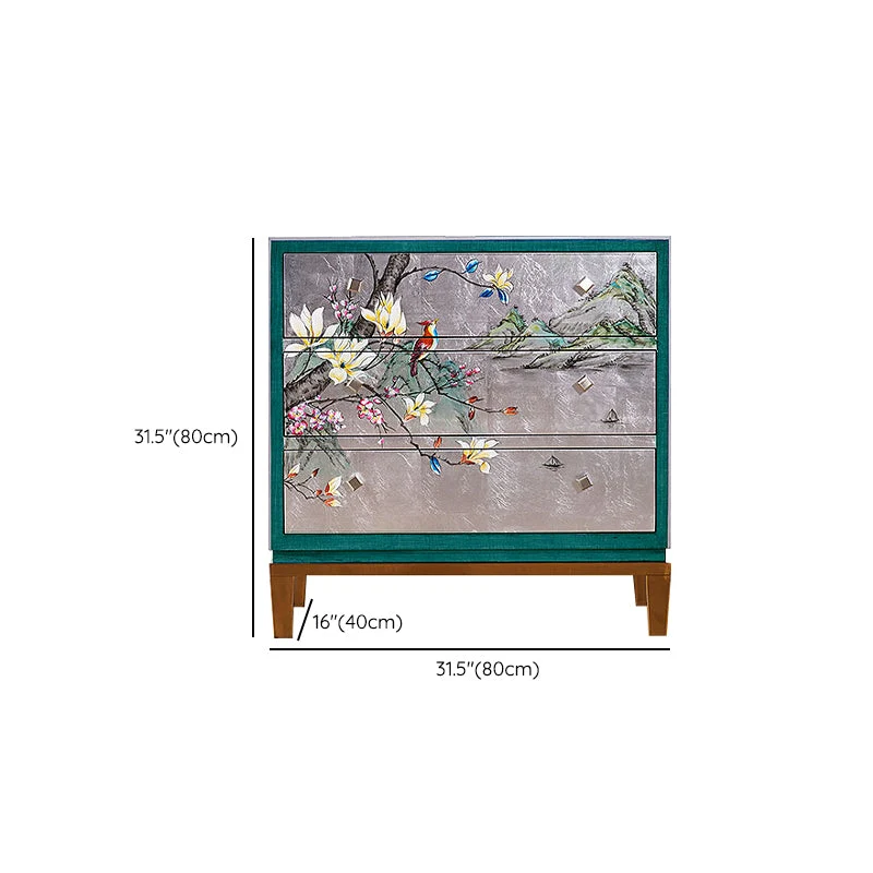 Traditional Uni Wood Storage Chest Horizontal Double Chest 31l