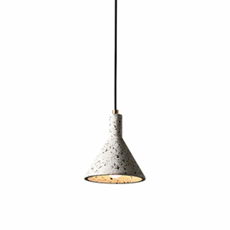 Trechter hanglamp Eenvoud Terrazzo Eetkamer hanglamp met één lamp