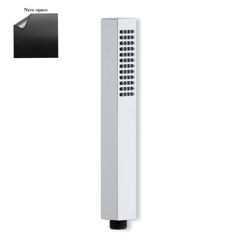 Trendy single-jet shower matte zwart anti-limescale ABS