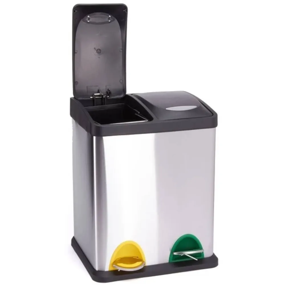 Tri-selective pedal bin 2 extensief buckets gray color