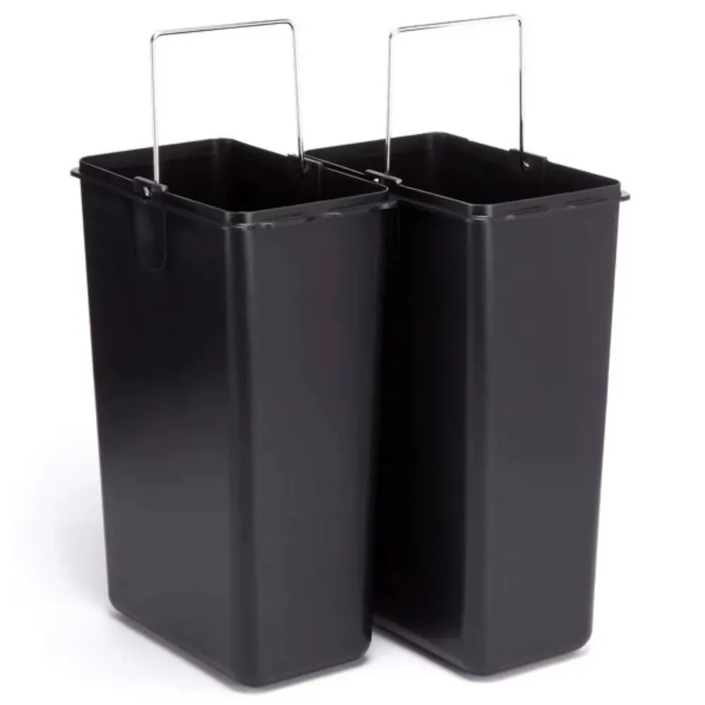 Tri-selective pedal bin 2 uitgebreid buckets gray color