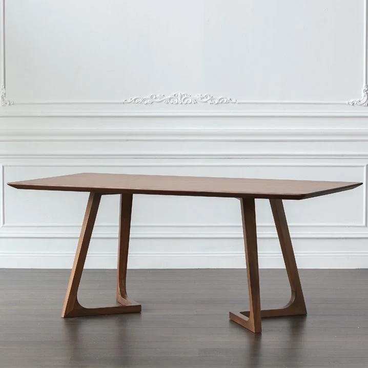 Tweeling Pedestal Home Furniture Pine Solid Wood Rectangle Dining Room Collection 47