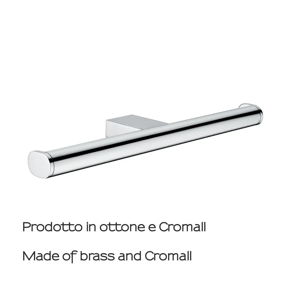 Tweemaal toilet paper holder brass and Cromall Gedy Canarie series - Chrome