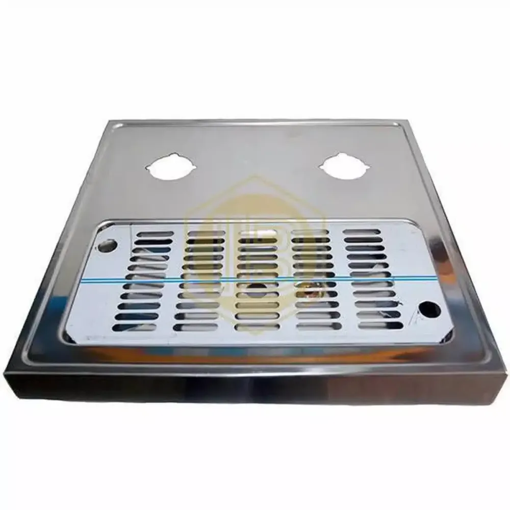 Tweevoudig square service tray