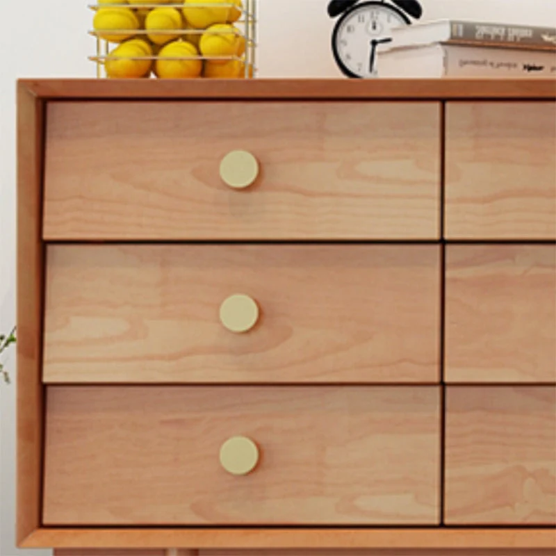 Ultra-Modern Duo Dresser Horizontal Solid Wood Storage Chest Dresser Bedroom 63l