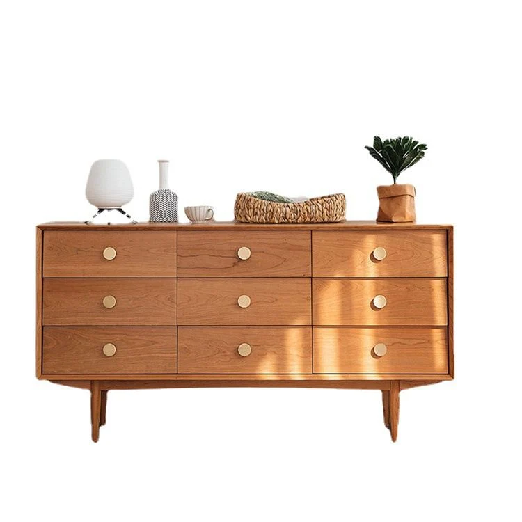 Ultra-Modern Horizontal Double Dresser Dennen Storage Chest Dresser Bedroom 63l