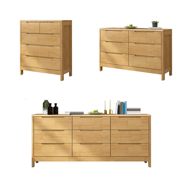 Ultra-Modern Rubberwood Tweemaal Dresser Horizontal Storage Chest Dresser Bedroom 31l