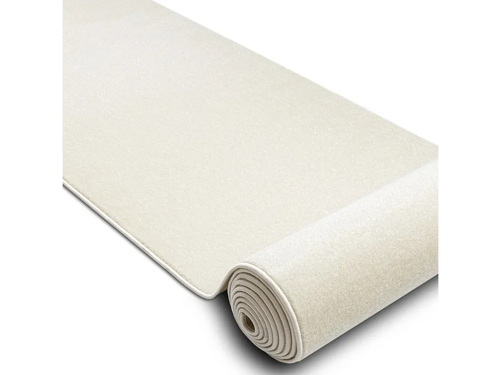 uniform chodnik KARMEL Glad, enkele kleur wit 80x220 cm
