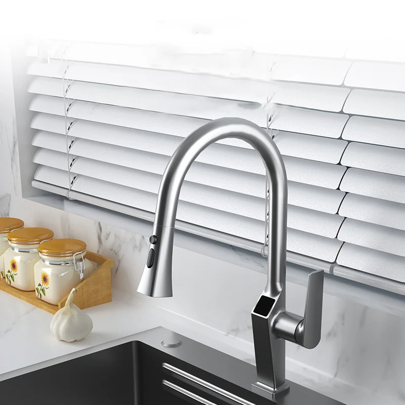 Van metaal Kitchen Faucet Pull down Sprayer Kitchen Faucet Single Handle