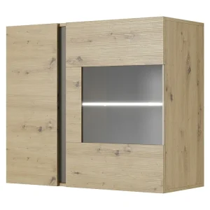 Vitrinekast ARCADE SC97 2D 97x40x83 Natuurtint