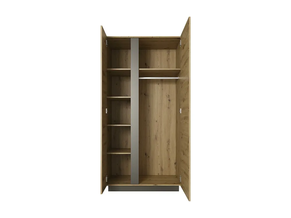 Vitrinekast ARCADE SC97 2D 97x54x194 Natuurtint