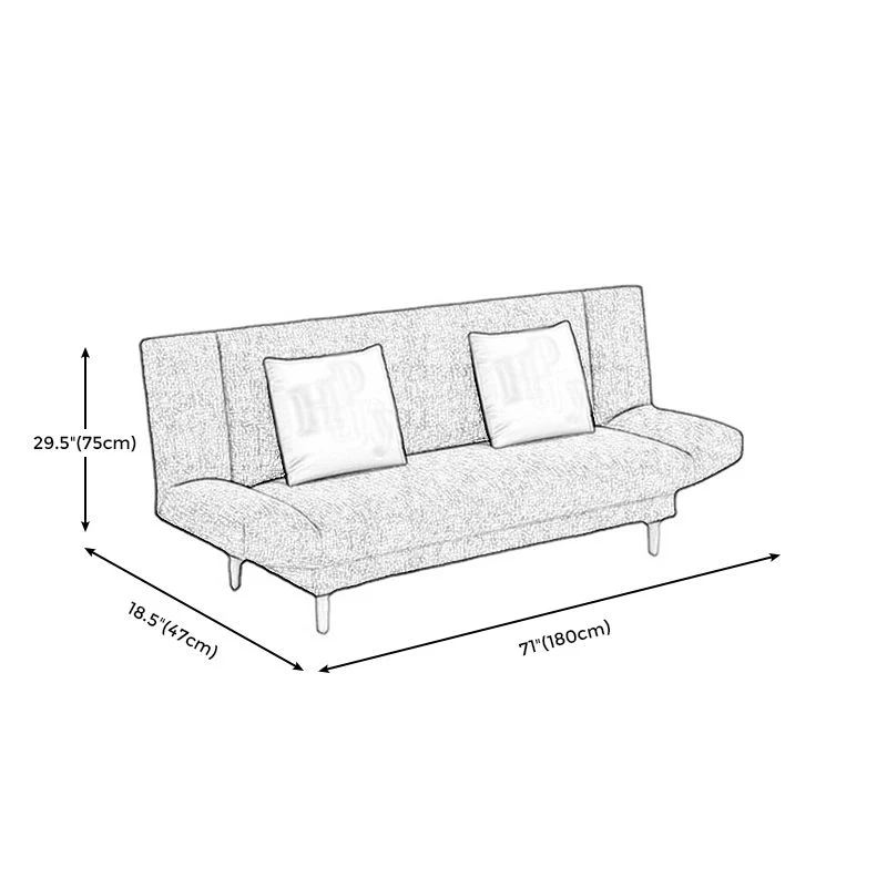 Vlas Armless Sleeper 2 Pillows Back Apartment 29.53" 47l