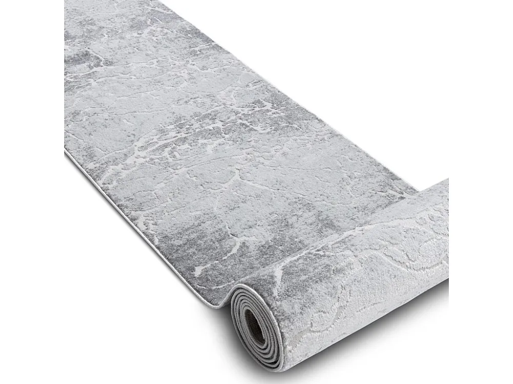 Vloerbekleding Structureel MEFE 6182 twee poolhoogte , grijskleuring 70x160 cm