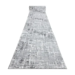 Vloerbekleding Structureel MEFE 8722 twee poolhoogte , grijskleuring / 100x500 cm