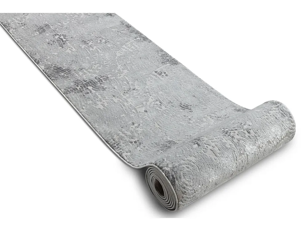 Vloerbekleding Structureel MEFE 8725 twee poolhoogte , grijskleuring 150x180 cm