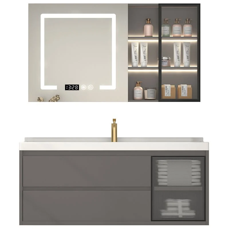 Wall Mount Grijs Sink Vanity Modern Ceramic Single Rectangular Vanity Https