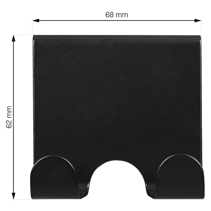 Walteco Deurhaak 1 x dubbele deurhaak - l x b x h: 68 x 47 x 65 mm, 2 st.