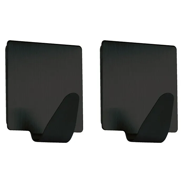 Walteco Zelfklevende haak 2 x zelfklevende haken - l x b x h: 49 x 22 x 56 mm, Lijmen