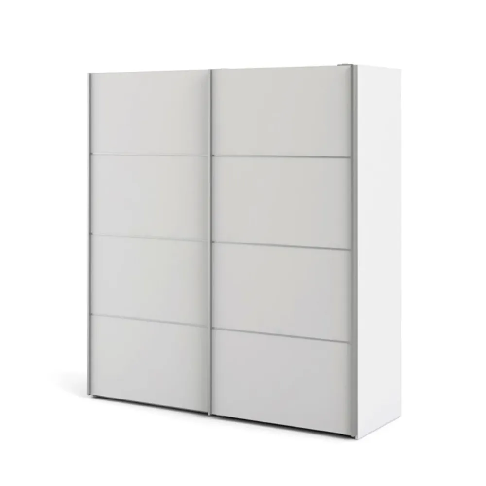 Wardrobe 2 sliding doors 182 cm model Verona - Ivoor