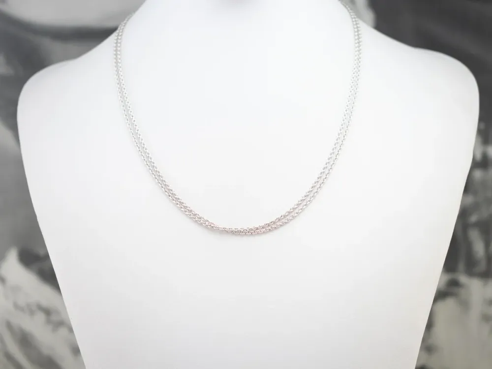 White Gouden Double Layer Chain