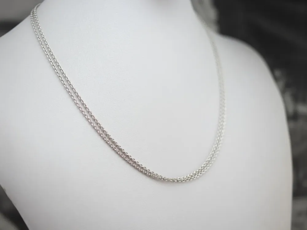 White Gouden Double Layer Chain