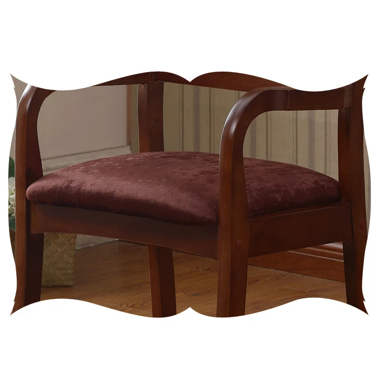 Wood Ladder Back Dining Armchair Traditional Rubberwood Arm Enkel Chair Wood