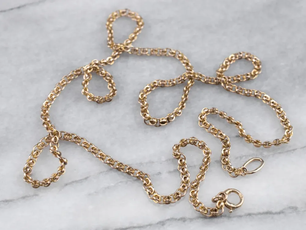 Woven Dubbel Rolo Link Chain