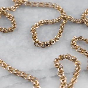 Woven Tweeling Rolo Link Chain