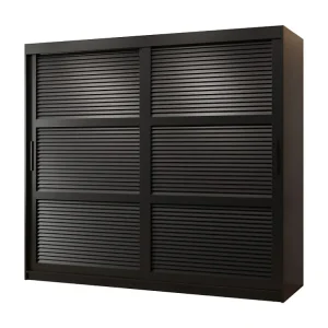 ZALUZJA KLEDINGKAST MET SCHUIFDEUREN 200/200/62 2 deuren (zwart)