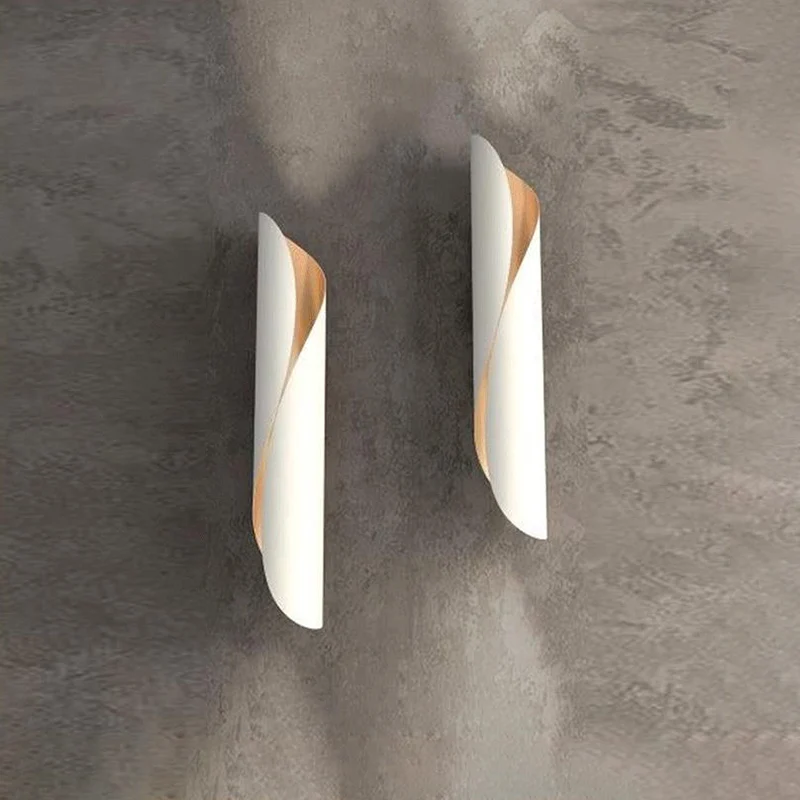 Zwart/Wit Rolling Sconce Lichtpunt Hedendaags 2 Lichts Alumnium Up en Down Wandkandelaar