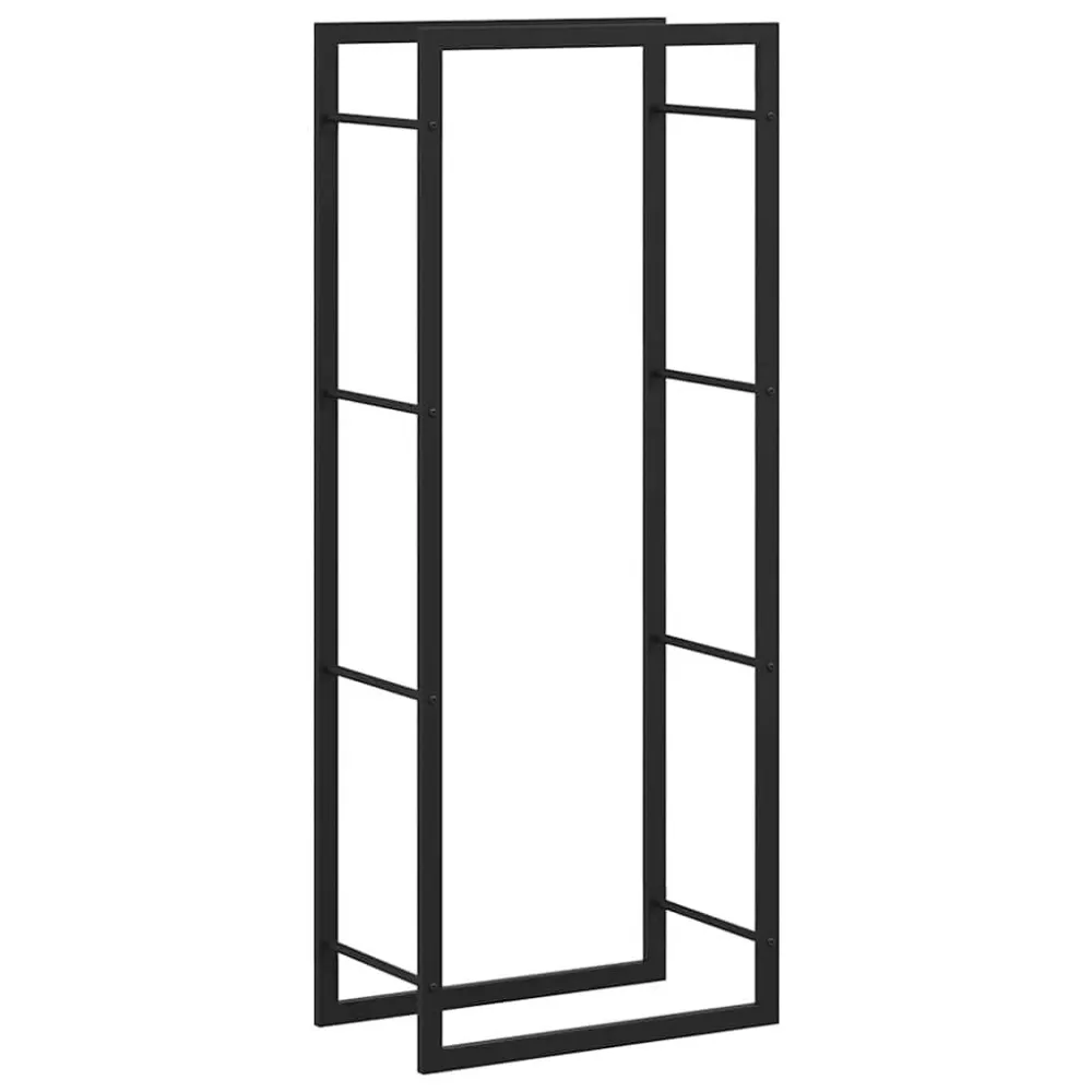 Haardhoutrek 50x28x132 cm staal matzwart