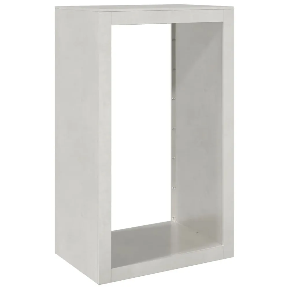 Haardhoutrek 60x40x100 cm roestvrij staal