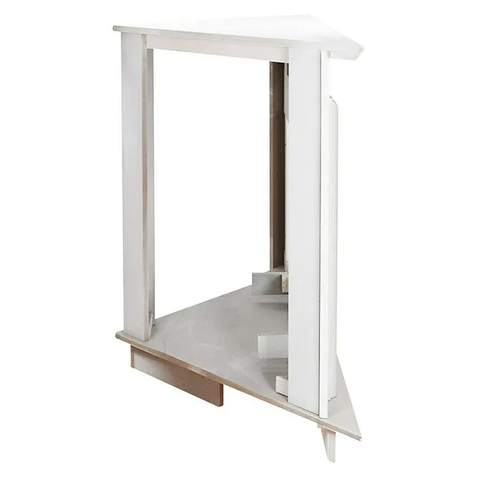 Livn Haardmeubel Saalbach hoekmodel - 60 x 119 x 95 cm, Hout, Wit