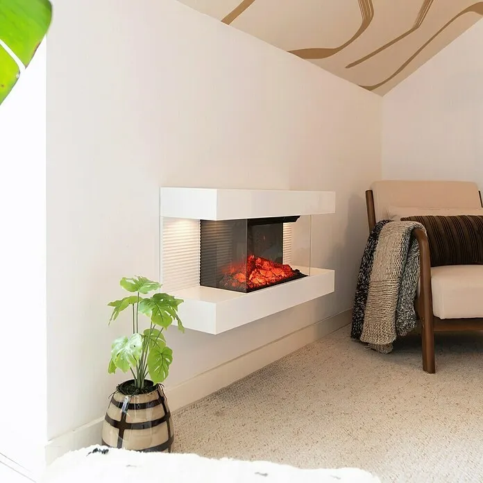 Livn Staande/wandhaard Bristol - Wit, 1.800 W