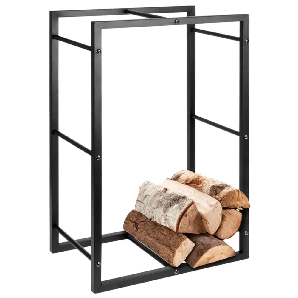 ProGarden Haardhoutrek rechthoekig 45x28x70 cm zwart