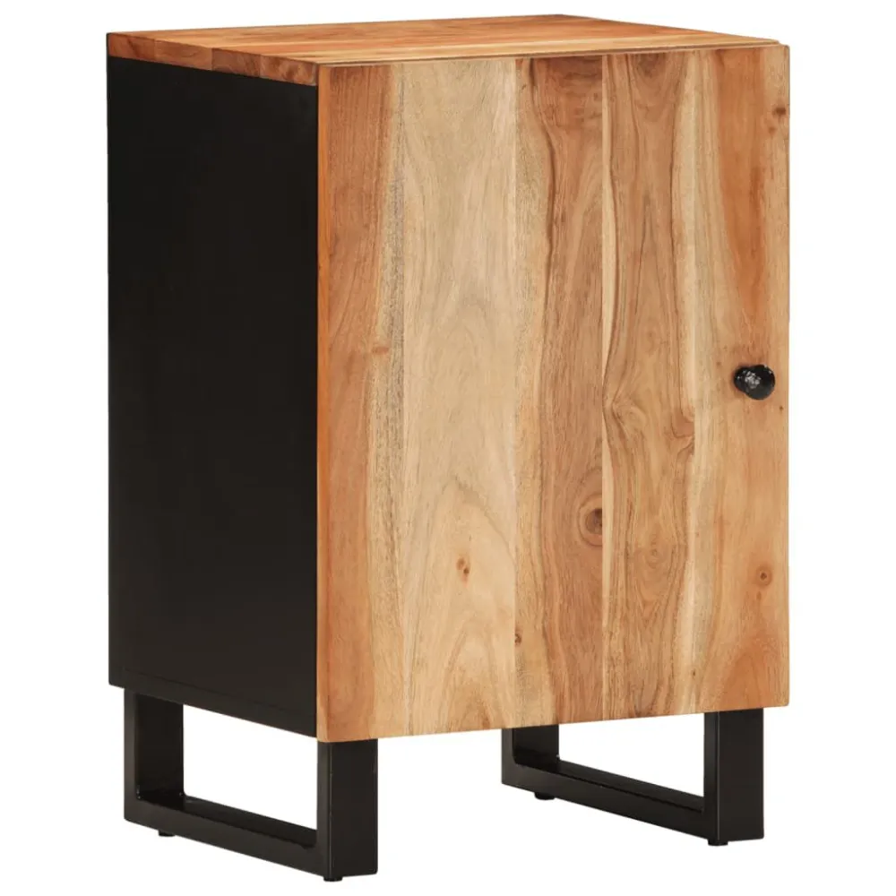 Badkamerkast 38x33x58 cm massief acaciahout