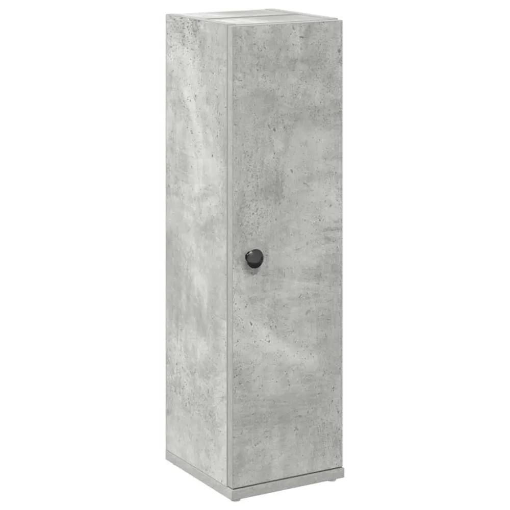 Badkamerkast met rolhouder 20,5x22x72 cm betongrijs