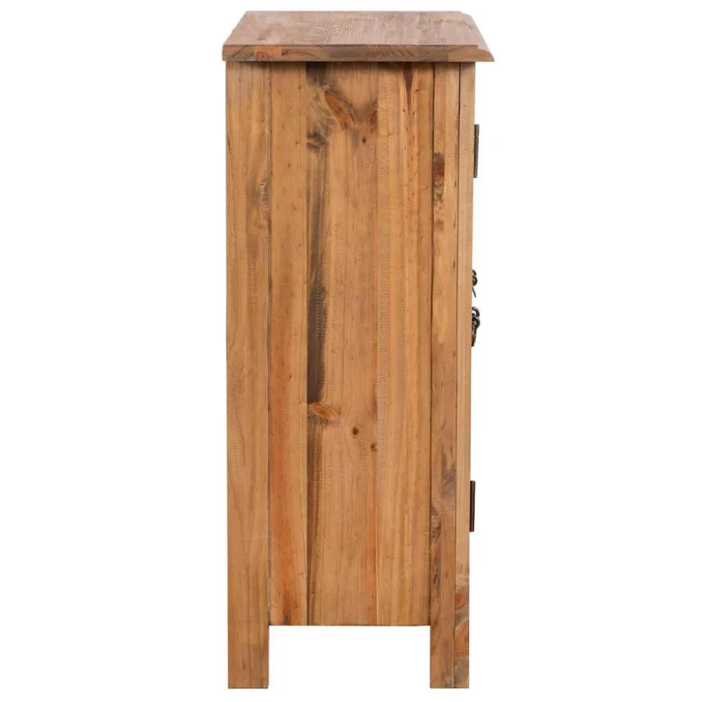 Badkamerkastje 59x32x80 cm massief grenenhout