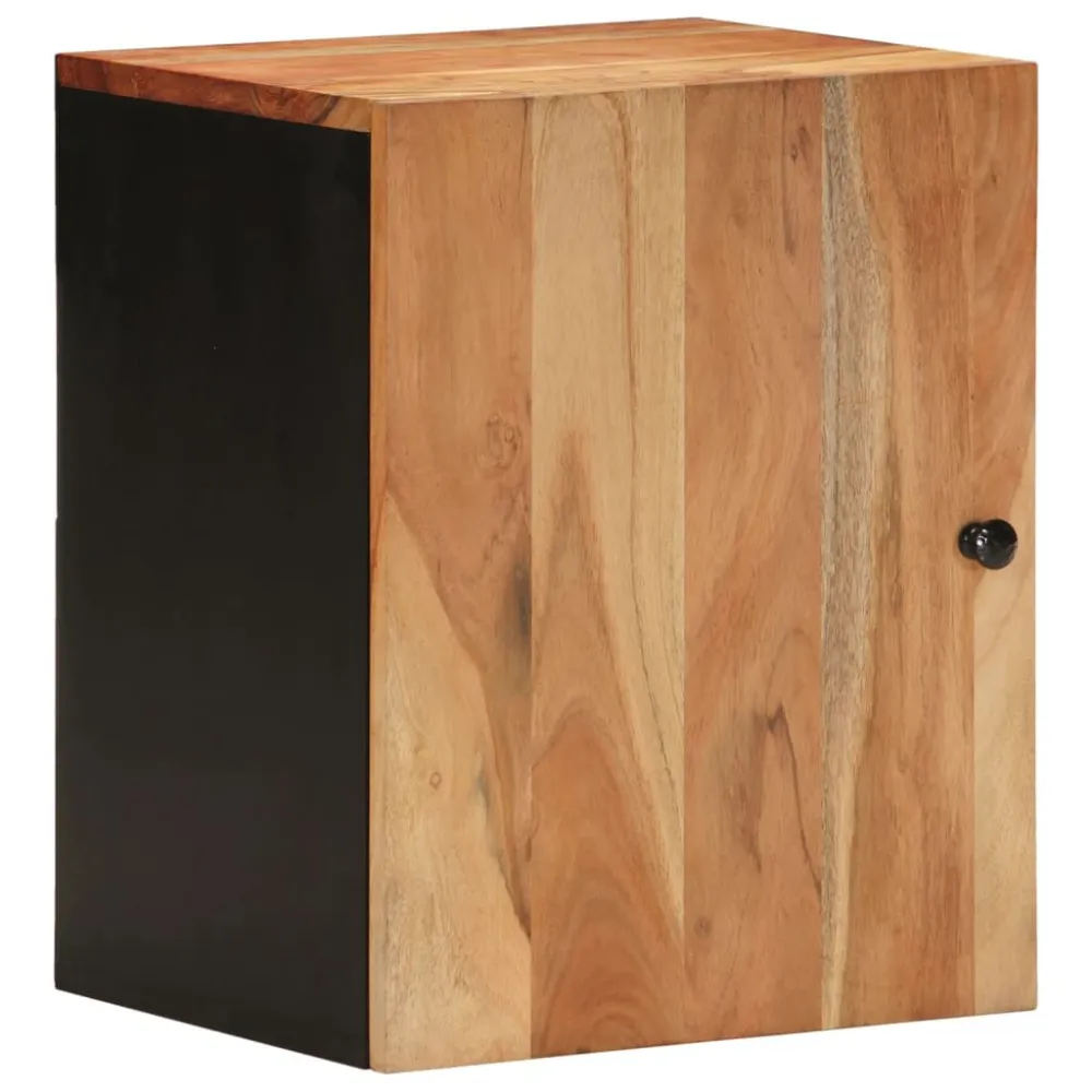 Badkamerwandkast 38x33x48 cm massief acaciahout