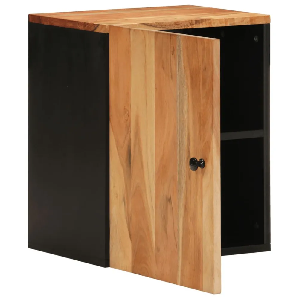 Badkamerwandkast 38x33x48 cm massief acaciahout