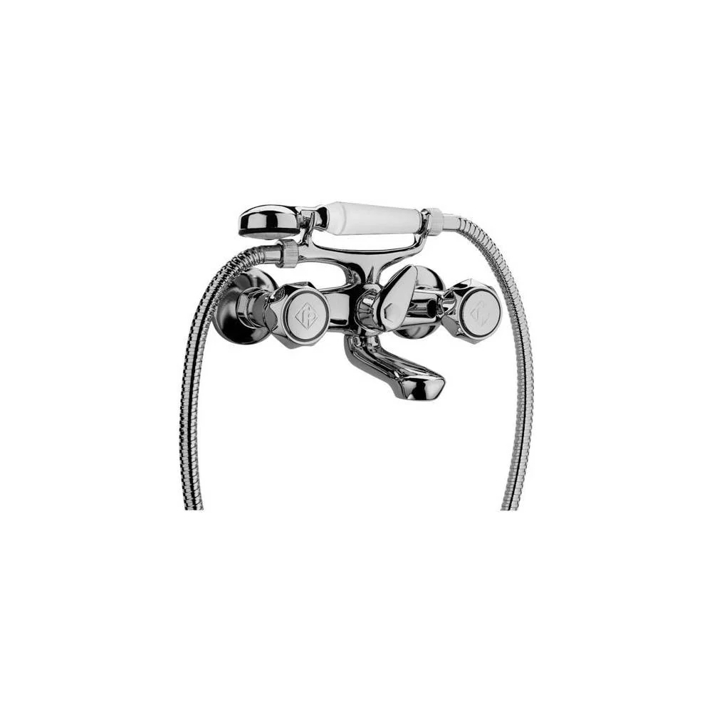 Bathtub Faucet Hand Shower Set Danubio series model DA923CR Verchroomd Paffoni