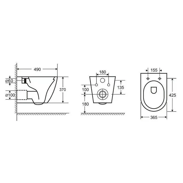 Best Design Hangend toiletset + Fontein - Zonder spoelrand, Khaki, Softclose