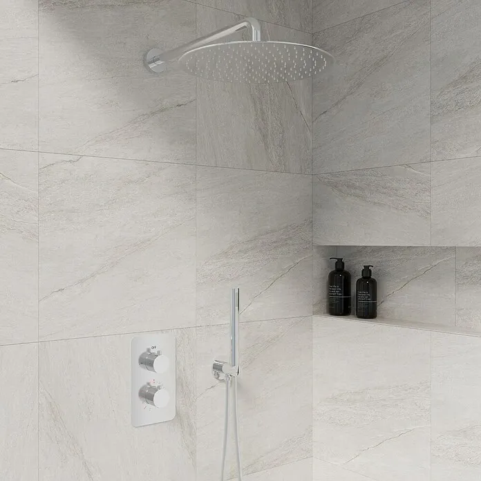 Best Design Regendoucheset Verona M-300 inbouwset - Chroom, Diameter douchekop: 30 cm