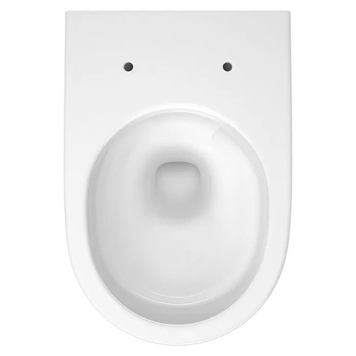 Camargue San Francisco Hangend toiletset - Zonder spoelrand, Voorzien van standaardglazuur, Spoelvorm: Diep, Uitlaat toile...