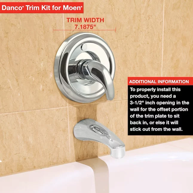 Danco Strookglans Nickel 1-handle Bathtub and Shower Faucet
