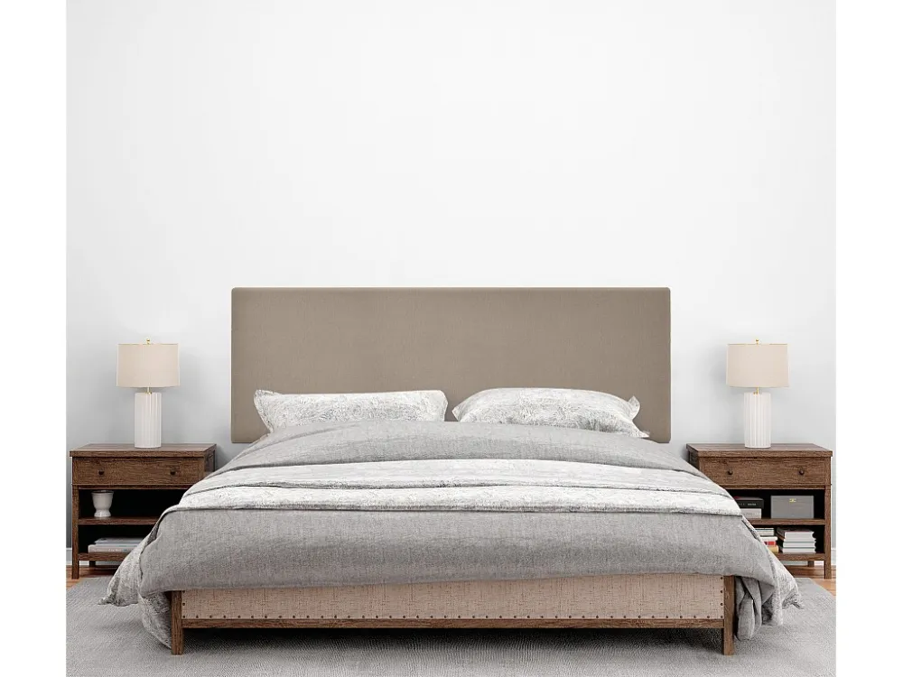 DHOME Hoofdeinde gladde aqualine stof 135x50cm bedden 120/135 - Tierra