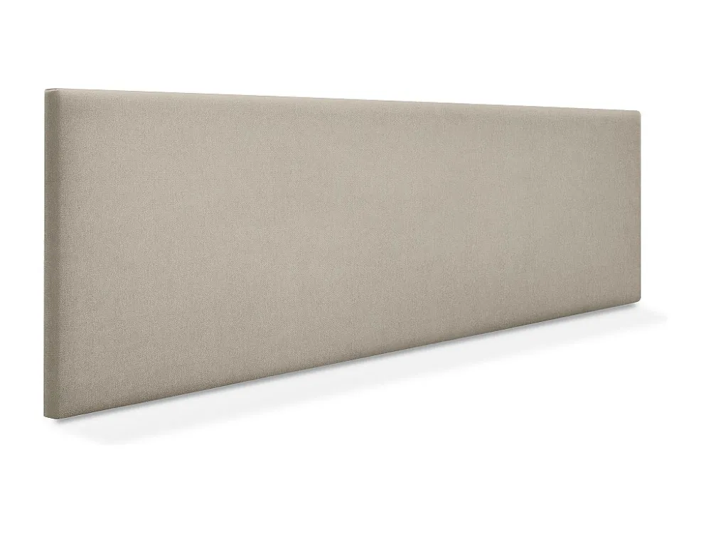 DHOME Hoofdeinde gladde aqualine stof 150x50cm bedden 150 - Ecru