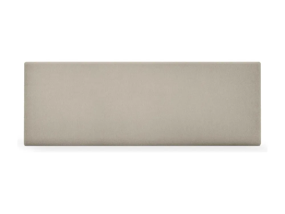 DHOME Hoofdeinde gladde aqualine stof 150x50cm bedden 150 - Ecru