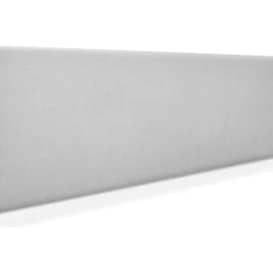 DHOME Hoofdeinde gladde aqualine stof 160x50cm voor 150/160 bedden - Parelgrijs