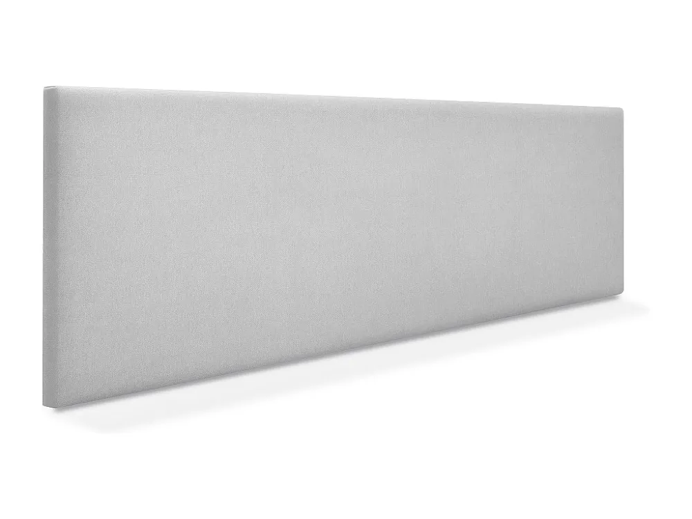 DHOME Hoofdeinde gladde aqualine stof 160x50cm voor 150/160 bedden - Parelgrijs